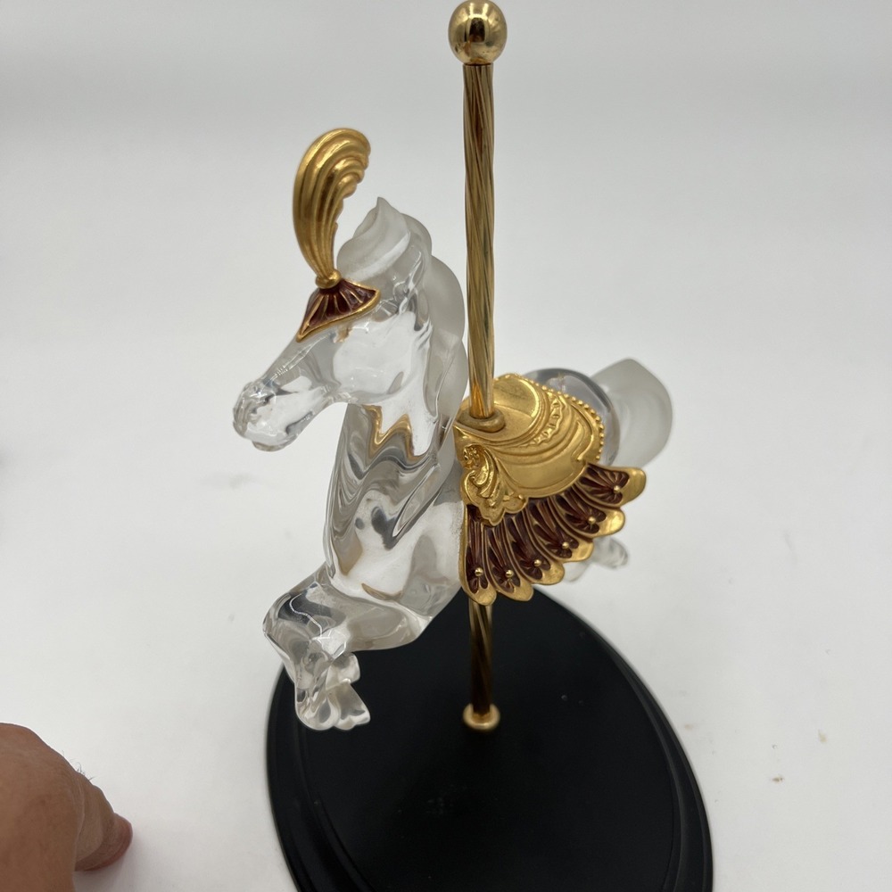 Crystal Majesty By William Dentzel III The Franklin Mint Carousel Horse Germany - Picture 9 of 11